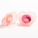 A set of orthodontic dummy, 2 pcs., Silicone, from 3 months, pink color
