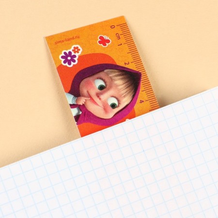 Line-stroke plastic 15 cm ZL-15 "Alphabet" "Masha and the Bear" Flexible-3