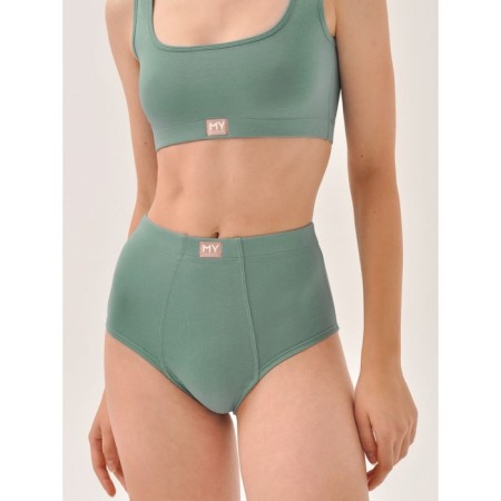 Panties slips boyfriend women Mirey, size 44, green color