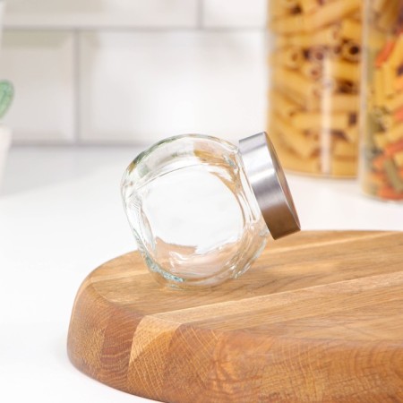 Glass jar for spices with a metallic lid "metallic", 200 ml, 6 × 8 cm-1