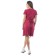 Dress with the smell "Crown", size 54, burgundy color