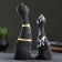 Figure "Love Cats" set 2pcs Black 7x9x24cm