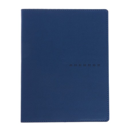Universal diary for grade 1-11 Blue, soft cover, artificial leather, thermo embossing, liesse, 80 g/m2