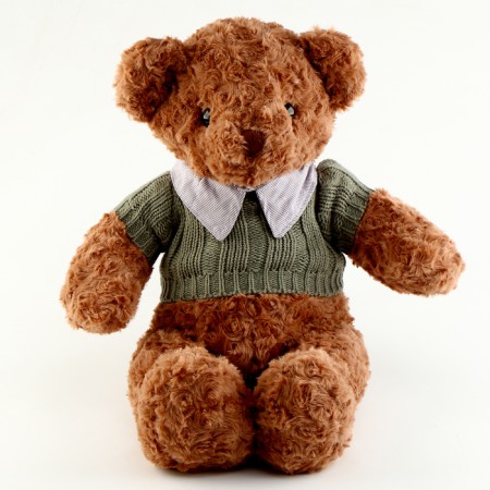 Soft toy "Bear" in a jacket, 50 cm, brown color
