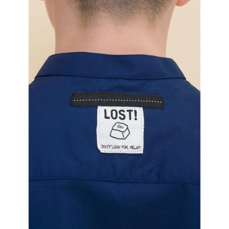Hotgog shirt for boys, height 122 cm, dark blue color-4