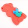 Maxi swimming lining "Bear", red/pink color, 55x30x6cm