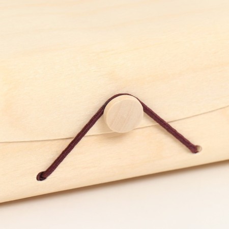 Casket wood under painting rectangle "Thin sheet" 13x9x6 cm-1
