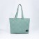 Zipper bag with zipper, green color