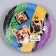 Disposable plate paper "Happy birthday", dogs, 18 cm