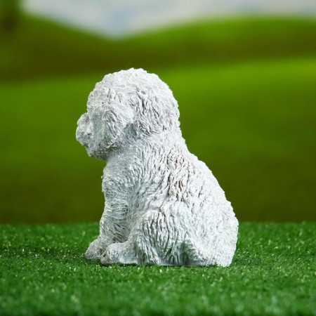Garden figure "Puppy of the Westhelend Terrier" 14x11cm-2