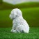 Garden figure "Puppy of the Westhelend Terrier" 14x11cm