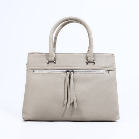 Luggage bag on lightning, 2 external pockets, color gray color