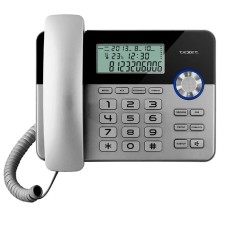 Проводной телефон Texet TX 259, повторный набор 9 номеров, тональный набор,черно-серебристый   78600