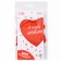 Foil ball 18 "I love you", heart, with a substrate
