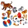 Designer "Cute animals", 50 details, 4 cards