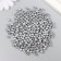 Set of beads "needlework" plastic, diameter 5 mm, 25 g, silver