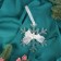 Christmas tree decoration "Mirror snowflake" 12x10 cm