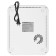 Induction tile Maunfeld EFI271MWH, 2000 watts, 1 burner, timer, white and black