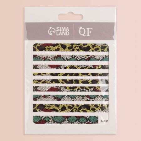 Nail stickers "Snake", multi -colored-1