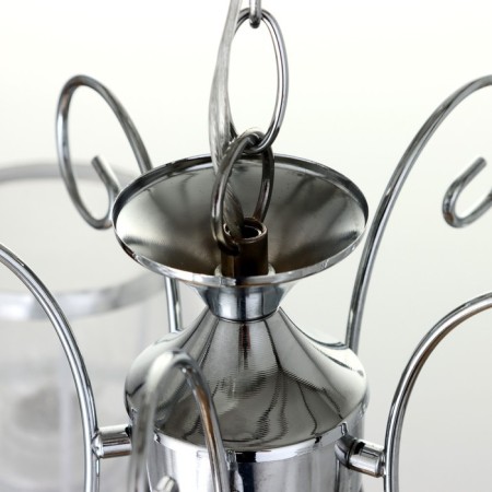 Chandelier 2425/5 E27 40W chrome 52x52x32-60 cm Bayerlux-10