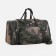 Road bag on a zipper, with an increase, 3 outer pockets, a long belt, camouflage color/green