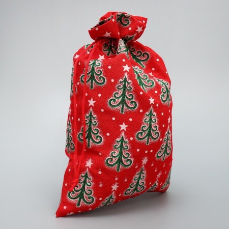 Bag Gift canvas “Give you”, Christmas trees, 16 x 24 cm +/- 1.5 cm, New Year-2