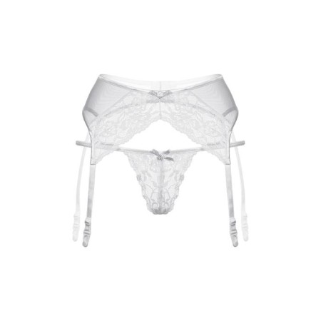 Panties and belt for stockings Softline Collection, white color, size m/l-1