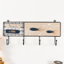 Decorative wood hooks, metal 