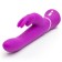 Vibrator with double stimulation of Happy Rabbit Curves, 25.4 cm, purple