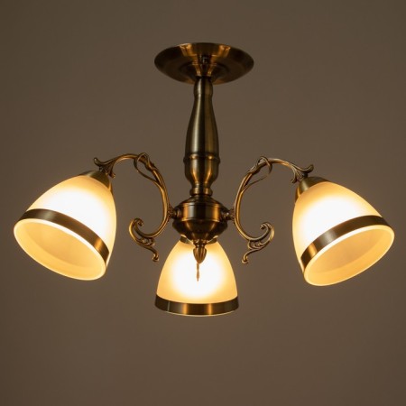 Madeleine chandelier 3x40W E27 Antique bronze 40x40x50 cm.-2