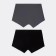 Set of men's panties boxers (2 pcs), black color/graphite, size 52 (xl)
