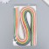 Strips for Quilling "Color" (NR 240 strips) Width 0.3 cm length 54 cm 26x11x0.5 cm