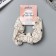Hair gum "Orbit" Flowers style, 10 cm, brown-beige