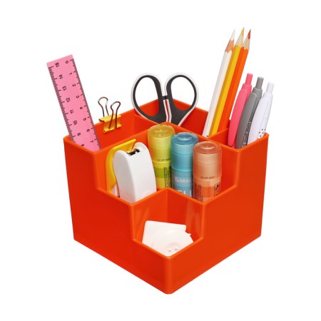 Organizer stand for the office 6 departments Orange color-1