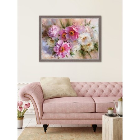 Reproduction of the painting "Tender Bouquet", 50x70, frame (56-230t)-3