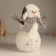 Decor "Snowman in a header-ear and scarf" 16x13x24 cm