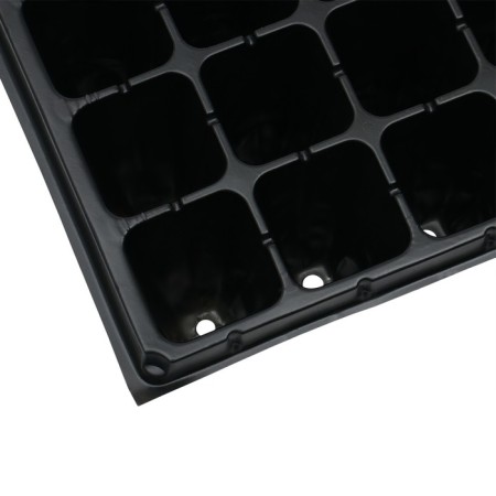 Cassette for growing seedlings, 50 cells, 90 ml, of plastic, black, 54 × 27 × 8 cm, Greengo-2