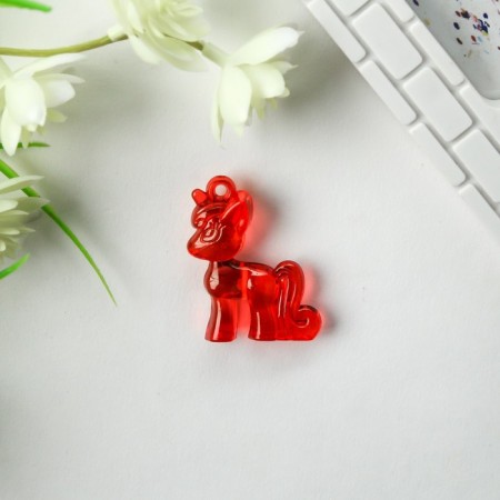 Decor for creativity plastic "Unicorn" transparent set of 8 pcs 3.4x4.1x1.1 cm mix-2