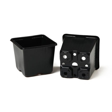 Pot for seedlings, 320 ml, D = 8 cm, h = 7 cm, black, Greengo-4