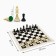 Chess in a package, figures (Pig H-4.5 cm, Ferge H-7.5 cm), Field 50 x 50 cm