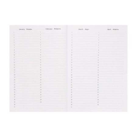 Leduced Diary A5, 160 sheets, attomex.Rigent, solid boumvinyl cover with foam rubber, lies, block 70 g/m2, golden-5