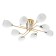 Lamp on the ESCADA rod, 1132/8p Gold. 8x60W, e27, 800x800x200 mm, color gold/silver