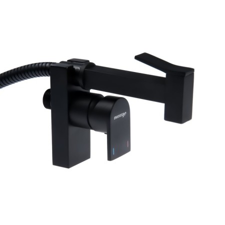 Accoona A3290F-4 bideter, with hygienic shower, wall, black