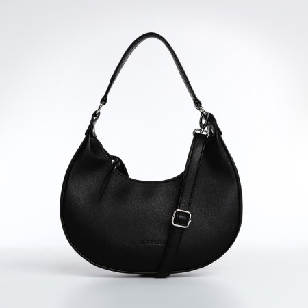 Women's bag Textura, baguette, small size, black color
