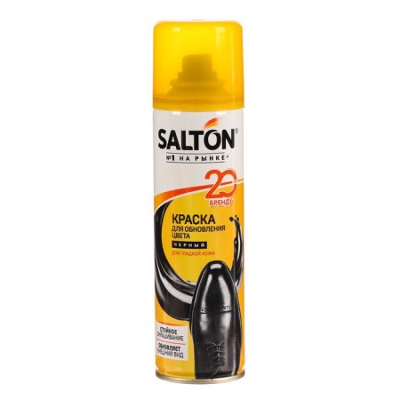 Shoe paint, Salton, black, made of smooth leather 250 ml
