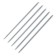 Nosom, aluminum knitting needles, 30 cm/3 mm, 5 pcs, pearl-gray color