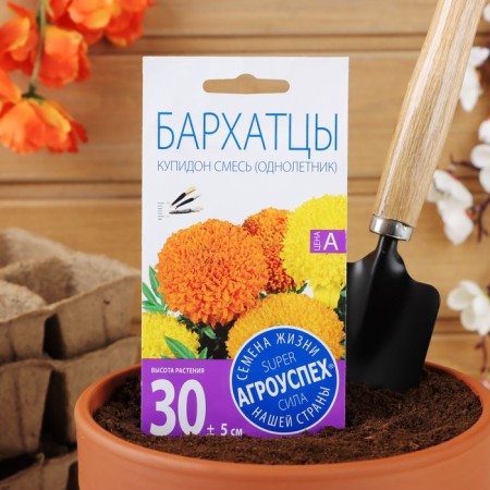 Flower seeds of marigold cupid chrysanthemum, mixture, o, 0.3g-3