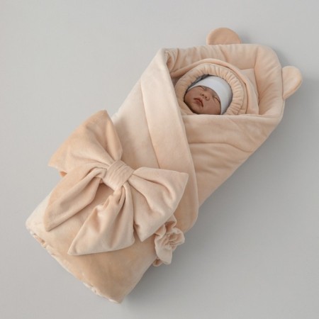 Set for discharge Winter Kinderlitto "Bear", 5 items, height 56-62 cm, beige color-4