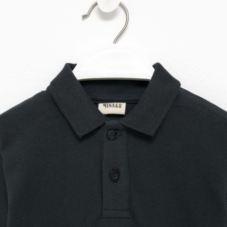 T -shirt (Polo) Children's Minaku: Basic Line Graphite Color, Height 158-6