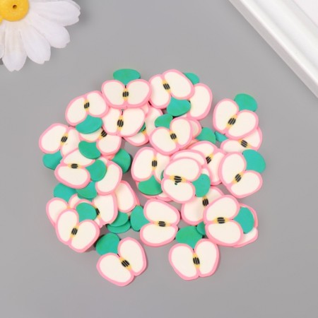 DECOR for creativity PVC "Pink apples in context" set of 20 grams 0.3x1.9x1.9 cm-2